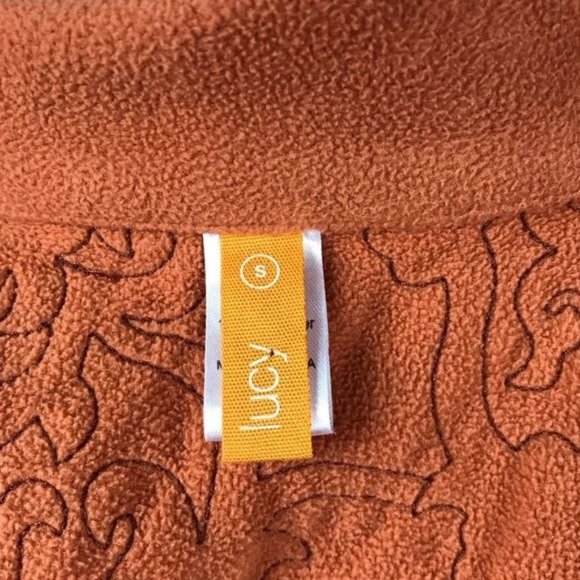 Lucy S quilted vest burnt orange - Picture 5 of 7